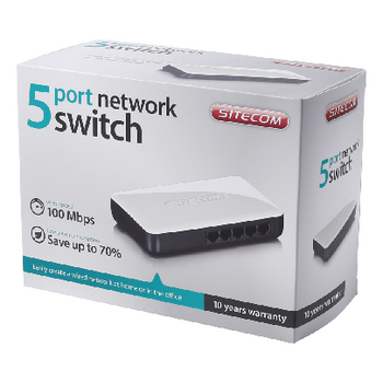 CMPSC-LN118 Netwerk schakelaar 10/100 mbit 5 poorten Verpakking foto
